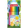 Prémiový vláknový fix - STABILO Pen 68 Mini Animal Vibes - 8 ks sada - včetně samolepky