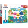 Trefl Puzzle 60 - Žraločí rodinka na dovolené