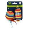 Hračka pro mazlíčky Textilní hračky pro kočky motiv narozenin set 10cm a 13cm