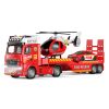 Auto hasiči tahač a helikoptéra s efekty set 55 cm