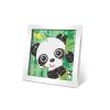 Kreativní set obraz s kamínky panda 17cm