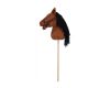 Koník na tyči hnědý hobby horse 68 cm