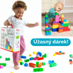 Far Far Land Stavebnice 21 bloků měkká barevná