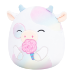 SQUISHMALLOWS Kráva s cukrovou vatou - Belozi, 13 cm