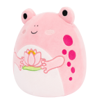 SQUISHMALLOWS Růžová žába s leknínem - Lonina