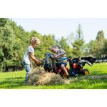 Falk Šlapací traktor Vintage 2058N s lžící, bagrem a přívěsem, červený