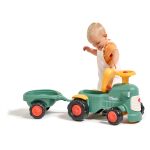 Falk traktor baby Maurice zelený vintage s přívěsem
