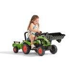 Šlapací traktor Claas Arion s vlečkou a nakladačem