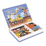 Janod Magnetická kniha Magnetibook Na stavbě