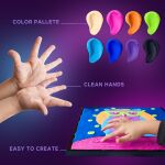 OKTO Sova výtvarná sada malování hmotou podle čísel 29x29 cm