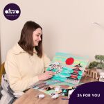 OKTO Výtvarný set malování hmotou #Japan 30x40 cm