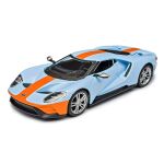 Bburago 1:32 Ford GT - 2019 - Light Blue/Orange