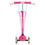 Globber Koloběžka tříkolečková Primo Lights V2 Fuchsia Pink svítící kolečka