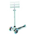 Globber Koloběžka dětská tříkolečková Primo Lights V2 Dark Mint svítící kolečka