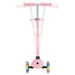 Globber Koloběžka dětská tříkolečková Primo Lights V2 Pastel Pink svítící kolečka