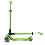 Globber Koloběžka dětská trojkolečková Plus - Primo Foldable Plus Lights V2 Apple Green svítící kole