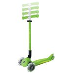 Globber Koloběžka dětská trojkolečková Plus - Primo Foldable Plus Lights V2 Apple Green svítící kole