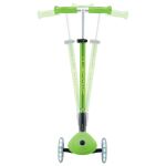 Globber Koloběžka dětská trojkolečková Plus - Primo Foldable Plus Lights V2 Apple Green svítící kole