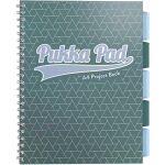 Pukka Pad projektový  blok Glee A4, papír 80g,100 listů, zelený, linkovaný