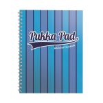 Pukka Pad spirálový blok Jotta Pad A4, 200 stran, linky 8 mm, modrý, linkovaný