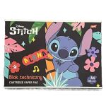 Blok kartonů A4, 10 listů, 190g/m2 STITCH