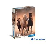 Clementoni - Puzzle 1000 Běžící koně