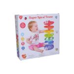 Spirála s míčky duhová 37 cm