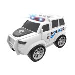 Auto policejní na setrvačník s efekty bílé 22,5 cm