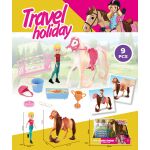 Kůň jezdecké závody set s figurkou 12,5 cm