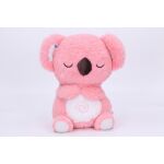 Koala plyšová dýchající růžová s efekty 27 cm