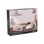Stavebnice dřevěná Auto závodní 26,5 cm