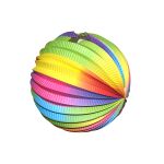 Lampion koule rainbow 25 cm