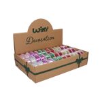 Stuha 2,5cmx2,7m dekor glitter