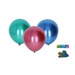 Balónek nafukovací 25cm - sada 5ks, chromové