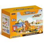 Garáž - stavební auta 26x19x11 cm