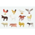 Zvířátka figurky farma 12 ks set 10 cm