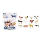 Zvířátka figurky farma 12 ks set 10 cm