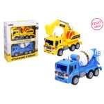 Auto stavební a značky 2ks 23cm - český obal