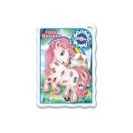 Jednorožec hra s pinzetou 18x15 cm