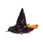 Set karneval - čarodějnický klobouk 36,5x33,5 cm