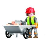 Figurka dělník s kolečkem stavebnice 8,5 cm
