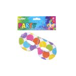 Párty škraboška MIX 16x7 cm, 6 ks