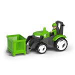 ECO MultiGO Zelený traktor s vidlemi, paleta, koš, Igráček