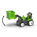 ECO MultiGO Zelený traktor s vidlemi, paleta, koš, Igráček