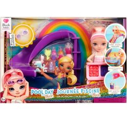 Rainbow High Sada s malou sestřičkou – bazén