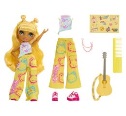 Rainbow High Junior Fashion panenka v rockové kapele - Sunny
