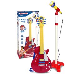 Bontempi Rocková kytara se stojanovým mikrofonem 22,5 x 22,5 x 112 cm