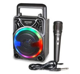 Bontempi Bezdrátový reproduktor s mikrofonem a RGB osvětlením 11,5x19x9 cm