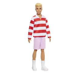 BRB MODEL KEN - ČERVENOBÍLÉ PROUŽKOVANÉ TRIKO