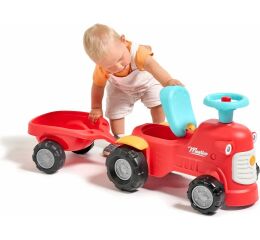 Falk Odrážedlo 900C baby Maurice červený vintage s přívěsem